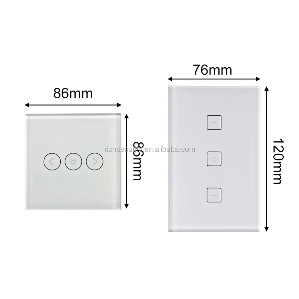 Free Shipping Alexa Google home EU standard Smart Dimmer Switch WiFi Dimmer switch WiFi Switch