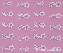 flower design Water Transfer Nails Art Sticker decals lady women manicure tools Nail Wraps Decals wholesale