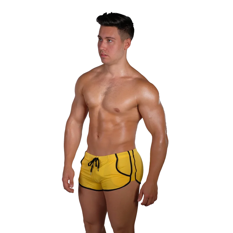 Online shop china Multiple colors spandex Beach shorts custom mens swimwear briefs