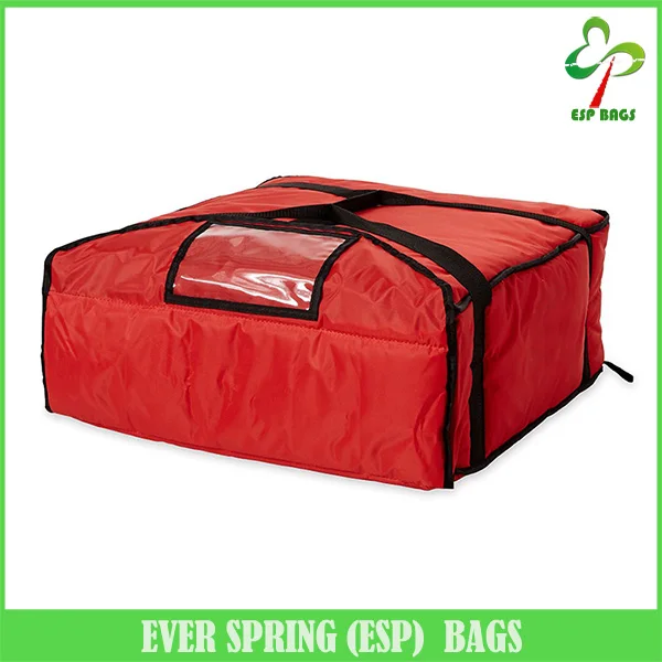 Nylon professional thermal pizza bag, big size pizza warm delivery bag
