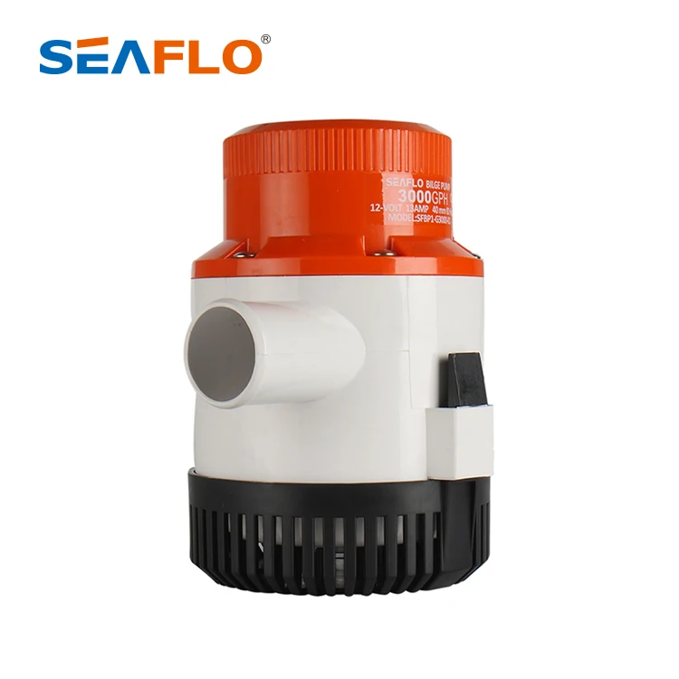 SEAFLO 3000GPH 12V&24V DC Marine Bilge Pump Submarine Water Pump For Fishing Boat and Marine