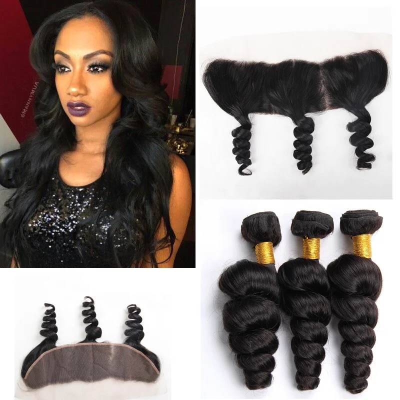 Оптовая продажа, человеческие волосы, плетеные пучки с застежкой 13*4, прозрачная швейцарская Фронтальная застежка с пучками