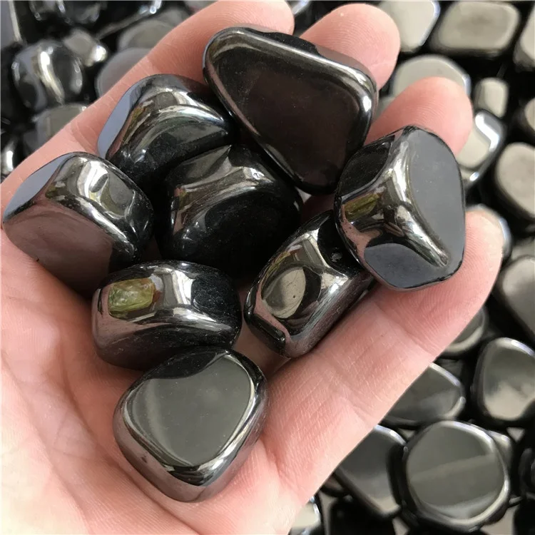 Wholesale Crystal Gemstone healing Hematite Tumbled Stone for decoration