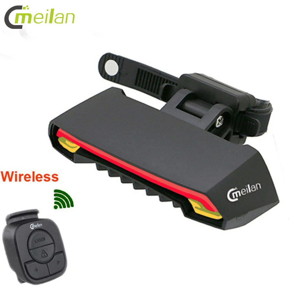 Meilan X5 Waterproof Cycling Safety Bicycle Laser Light Bike Light with Remote Control
