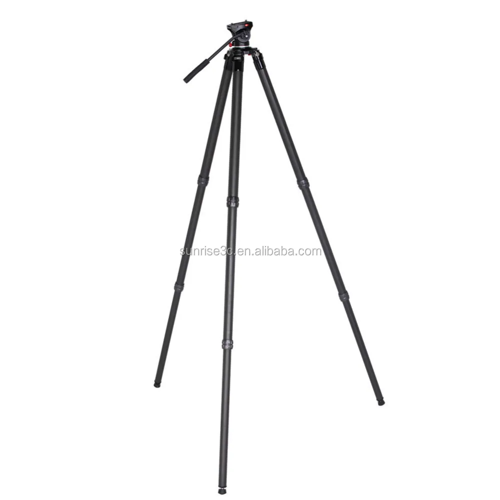Тор новый профессиональный карбон волоконно-видео штатив с головки с завода