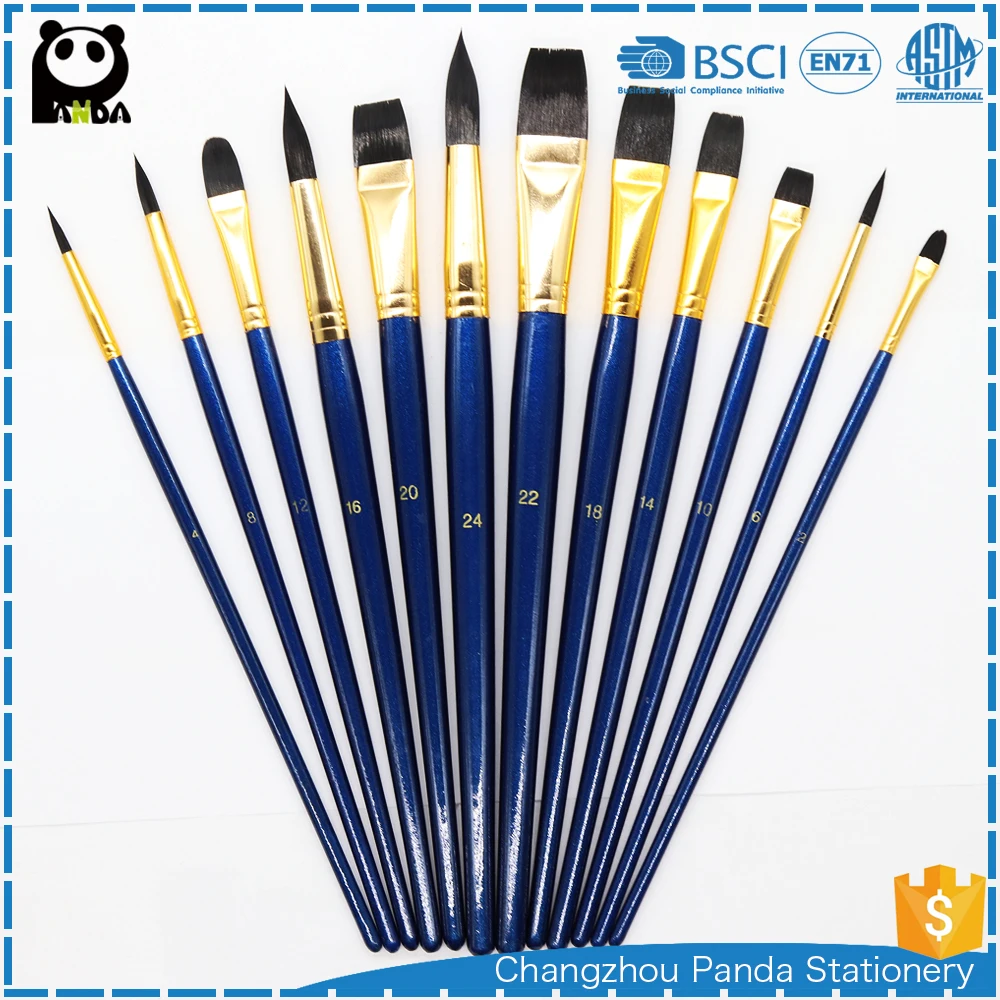 Paint Brushes Set 12 Miniature Brushes for Art Painting Watercolor Acrylic Paint oil Painting Artist Brush