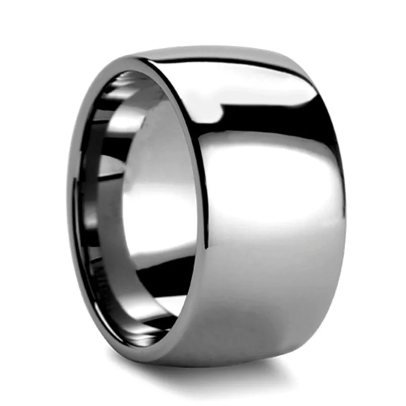 
Unisex Classic 2mm 4mm 6mm 8mm 12mm Domed Steel Plain Tungsten Carbide Ring for Men Women 