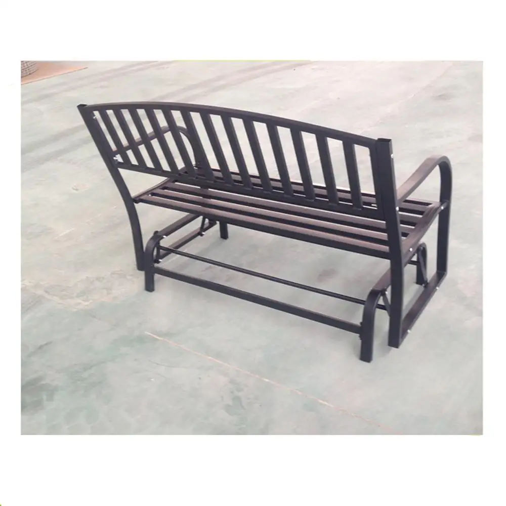 Kingfisher 2 Seater Glider Rocking Bench With iron Seat for Garden Patio