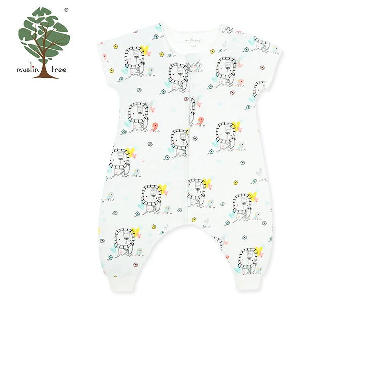 Муслин дерево органический хлопок одежда для малышей спальный мешок хлопка детские летние