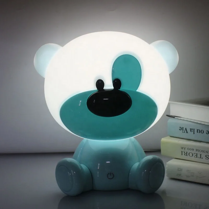EU/US Plug Night Lovely Sleeping Lamp Baby Room Bedside Lamp Cartoon Night Light