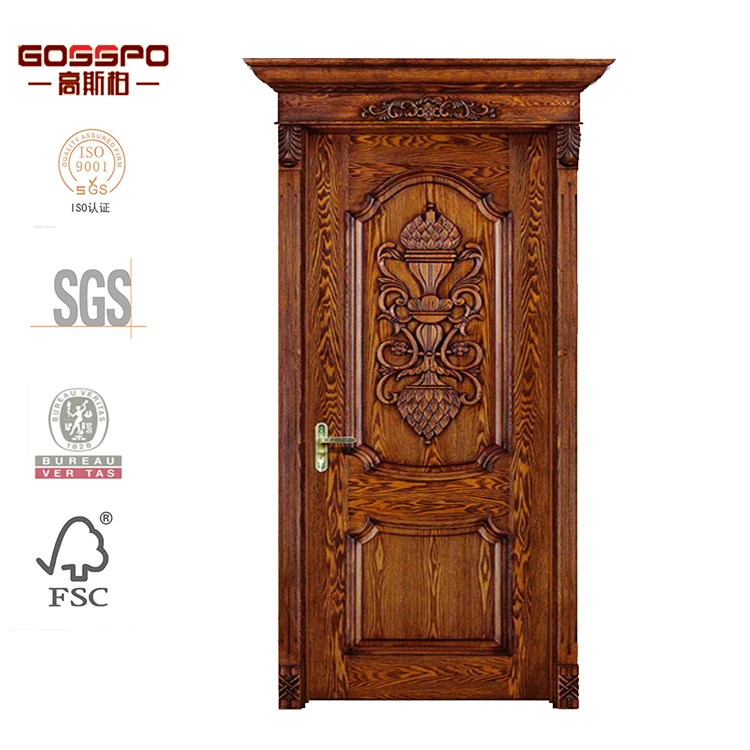 
carving design antique wood housing entrance door 