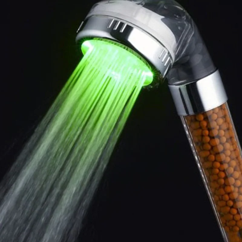 C-138-1 LED high demand sell fast temperature controlled shower head hand shower