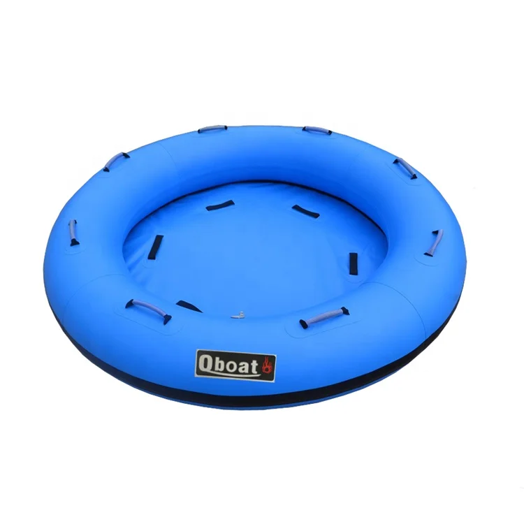 High Quality PVC Factory Inflatable round Raft for Sale for Trampoline Park Adventure Park or Public Use Made of FRP