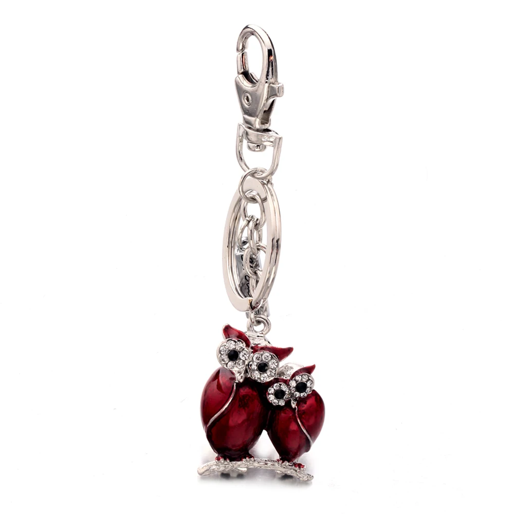 Wisdom Symbol Crystal Owl Keychain Mascot for Western Culture