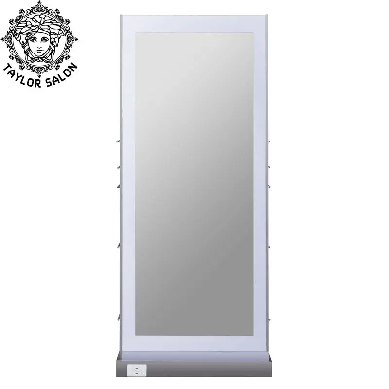 Светодиодная зеркальная станция из нержавеющей стали для салона, Стайлинг салона, зеркальная станция с несколькими хранилищами