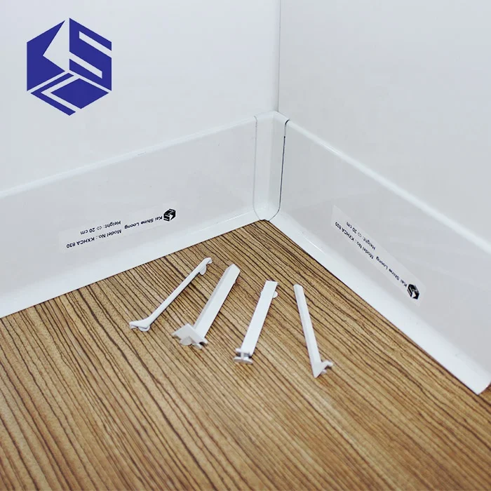 Wall corner cover decorative white aluminum skirting board