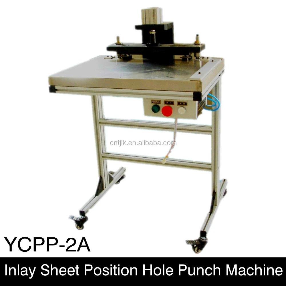 plastic inlay sheet position hole punch machine YCPP-2A