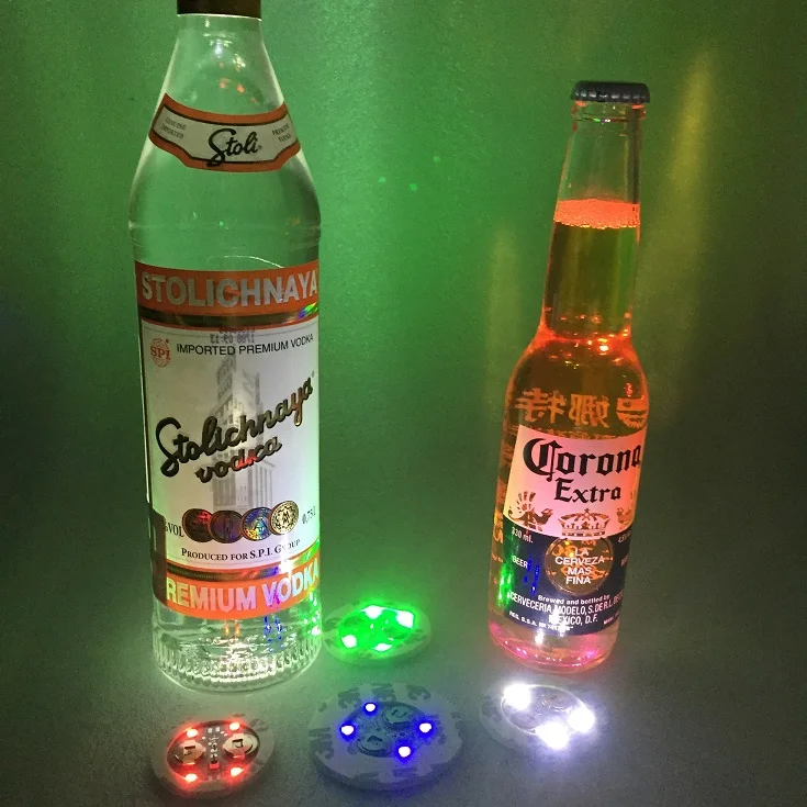 Led Bottle Flashing Light Sticker for Wine/beer/vodka Bottle