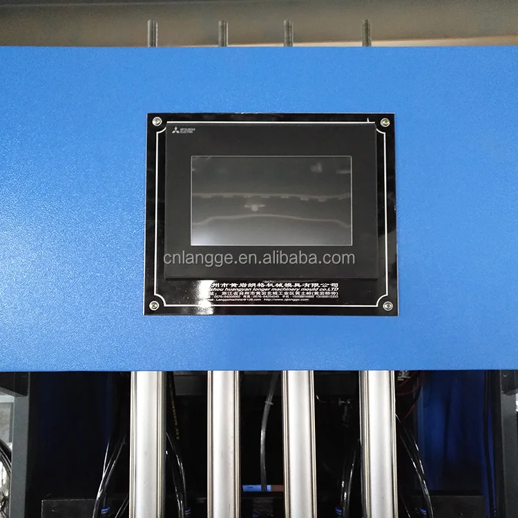 
Semi Automatic 4 Cavity 500ML Small Plastic Bottle Making Machine / PET Bottle Blower / Blowing Bottle Machine 