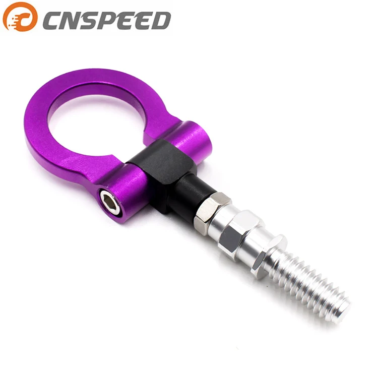 
CNSPEED Universal European Sporty Racing Style Tow Hook Front Rear for European Cars Trailer Towing Bars 