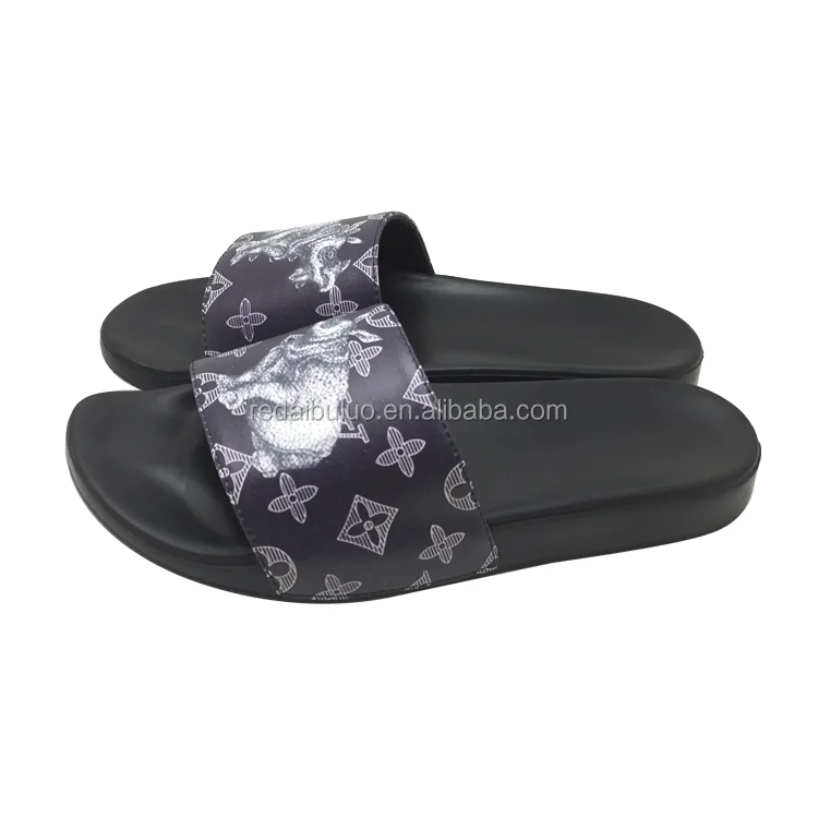 
china manufacturer new design stock slippers in pu men slippers india 