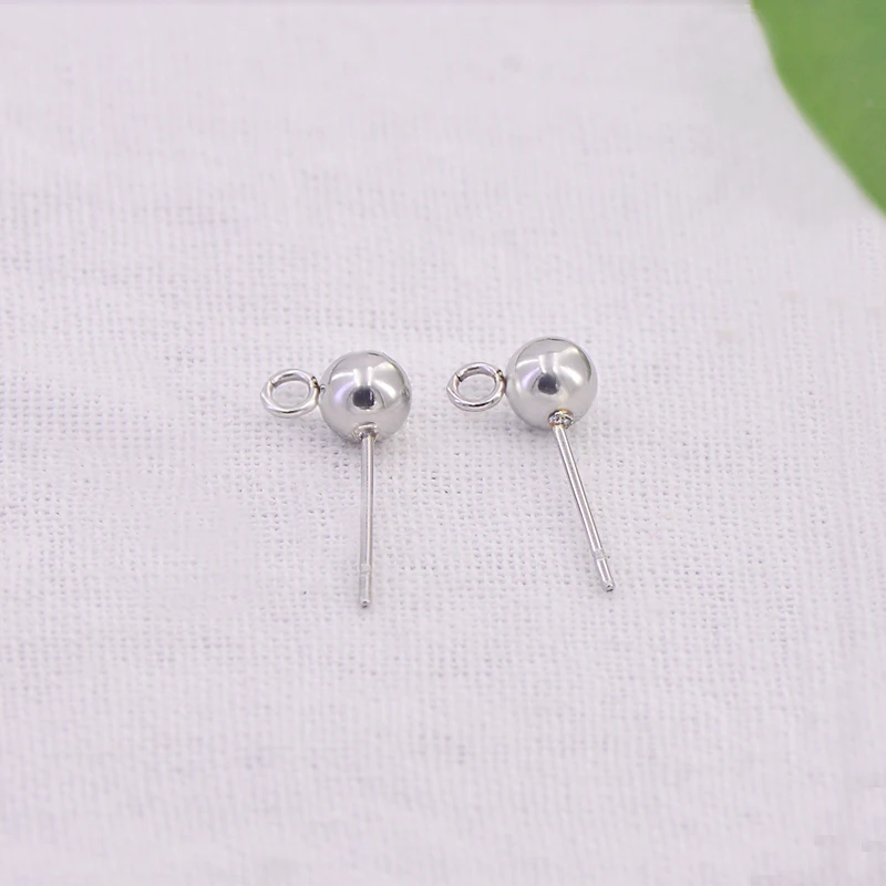 Making earring accessories stainless steel pin with ball head A86272