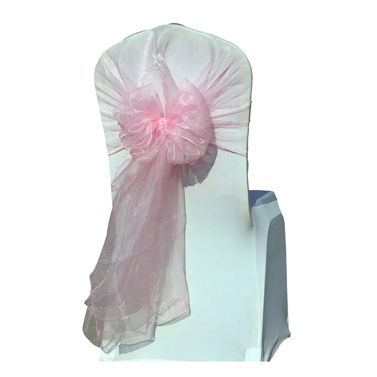 Organza Hood Sashes Chair Sashes/Bows Hoods sash for Wedding/Chair Sashes