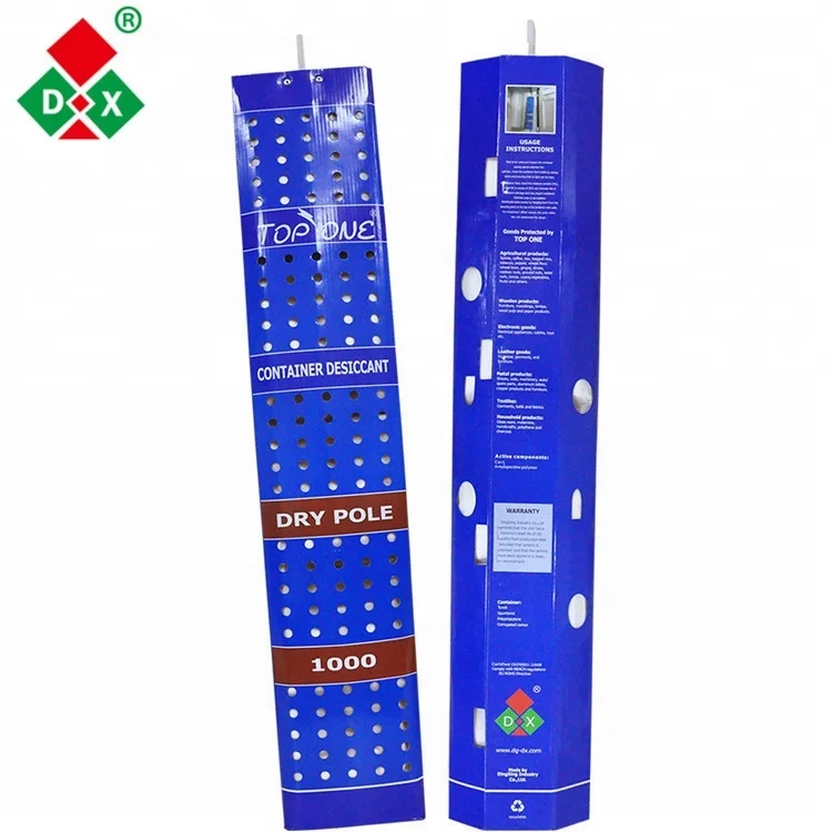 TOP dryer calcium chloride container desiccant pole for shipping