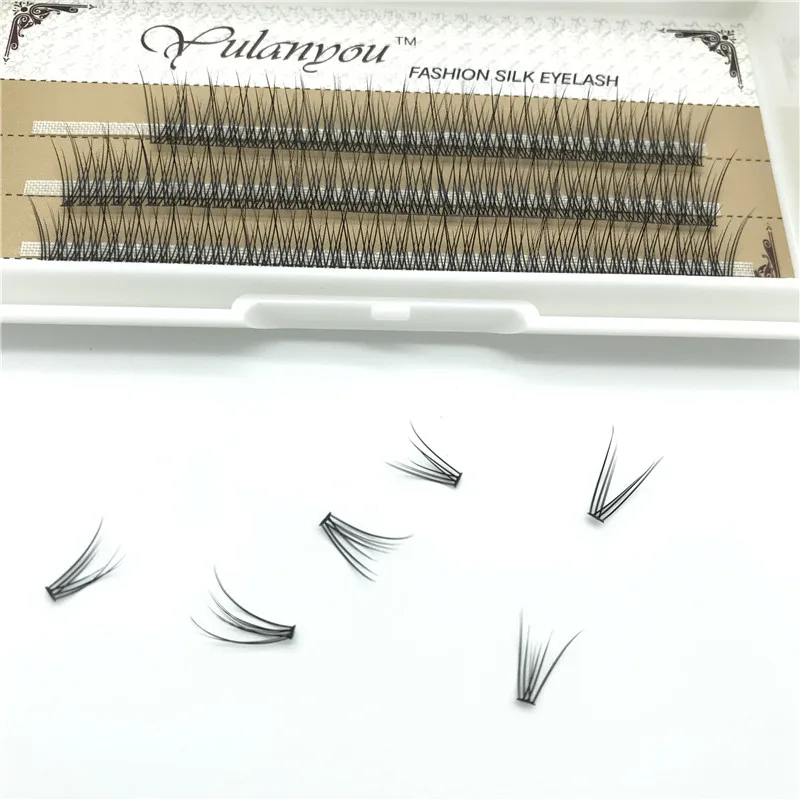Russian Volume Premade Fans 10d Luxury Individual Cluster Eyelashes Extensions 0.07 C Curl False Silk Eye Lashes