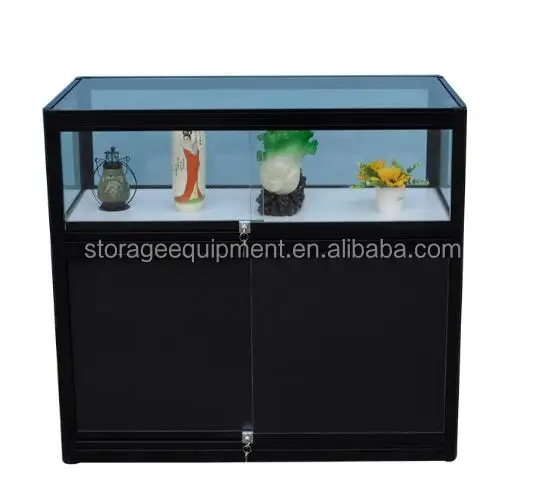 Portable trade show display case, foldable display show cases for exhibition