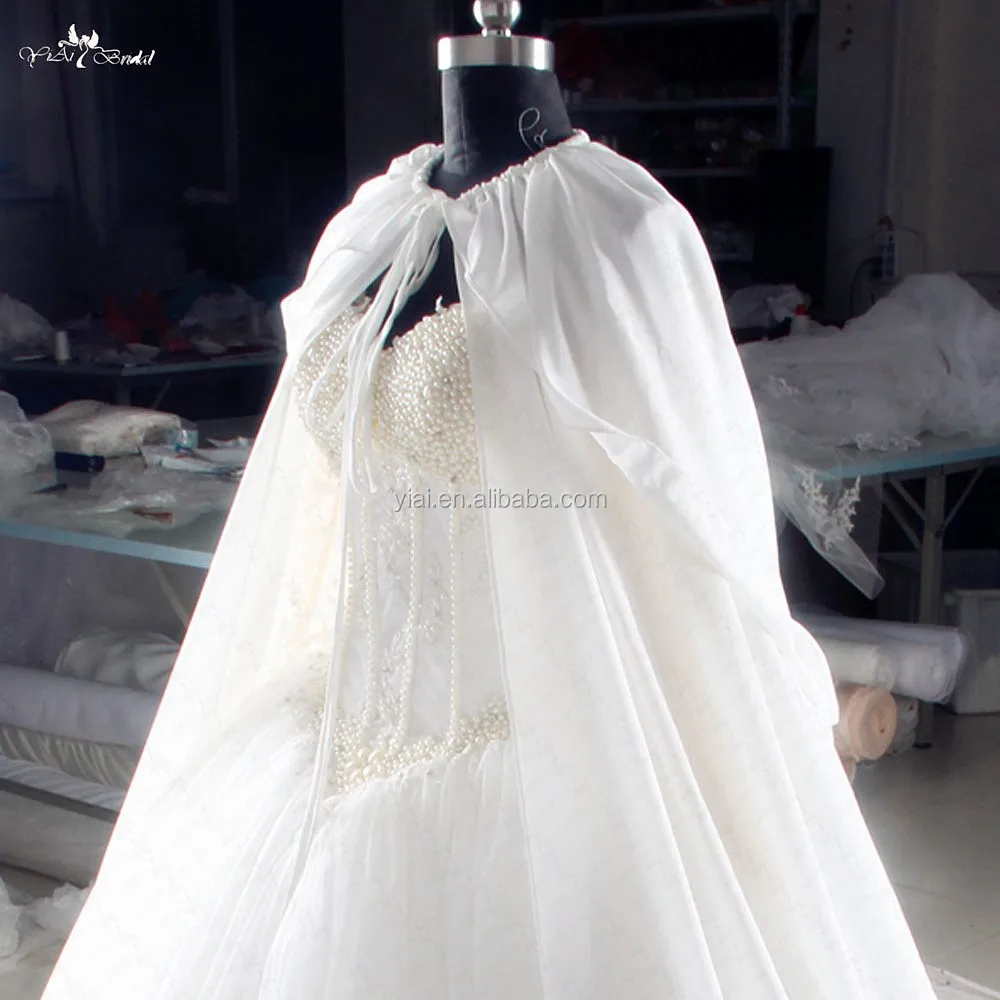 
RSJ20 Big Hat Wedding Chiffon Muslim Cap Cape Dresses 