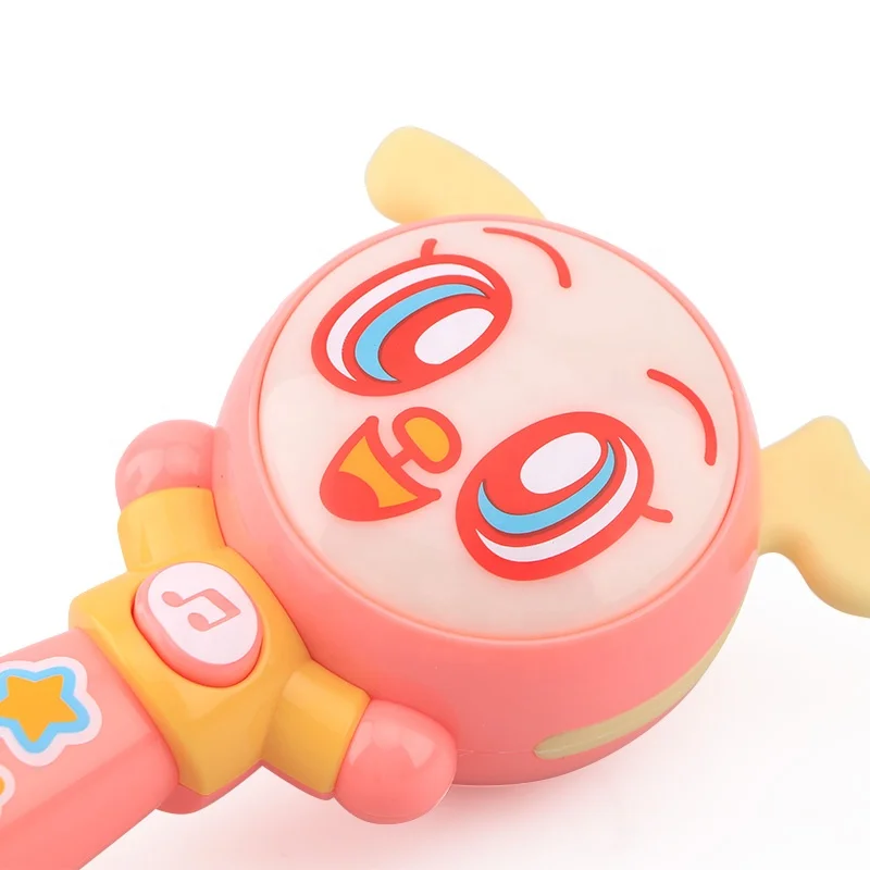 2019 симпатичные пластиковые детские зубные колокольчики для щенков музыкальные детские погремушки с подсветкой