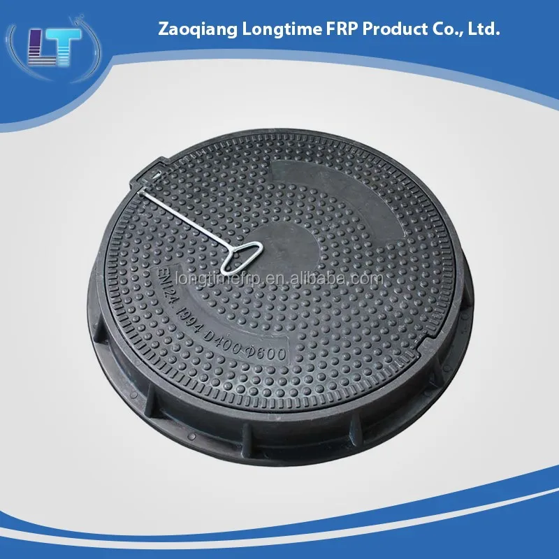 Заблокирован , армированной стекловолокном крышка люка и круглый SMC FRP крышка люка и композитный крышка люка с ручкой
