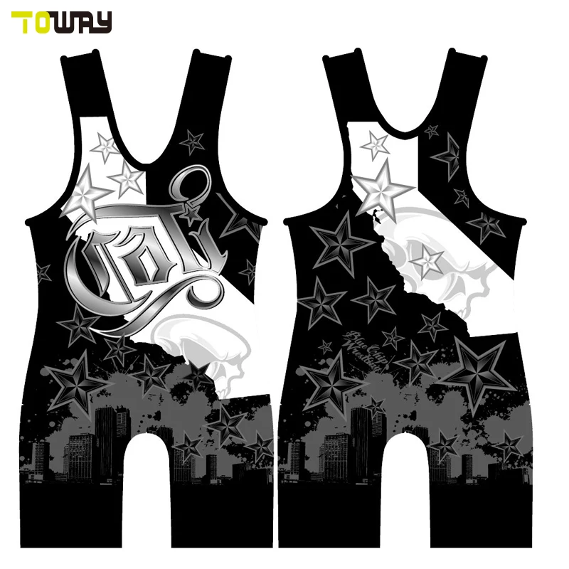 4xl cheap sublimated wholesale wrestling singlet