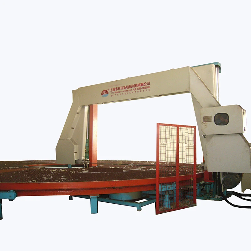Horizontal slicing carrousel mattress sponge foam cutting machine