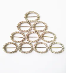 Новый стиль, недорогая медная небольшая пряжка для ремня со стразами для одежды