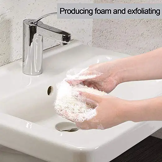 Eco Friendly Natural Cotton Drawstring Mesh Hemp Exfoliating Saver Sisal Soap Bag Pouch