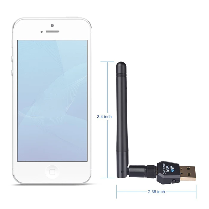  RTL8812AU 802 11 ac 600 Мбит/с двухдиапазонный беспроводной usb wifi адаптер для android tv