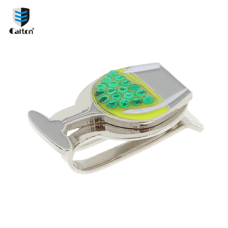 Alibaba best sellers wine glass metal golf ball marker with magnetic hat cap clip accessories