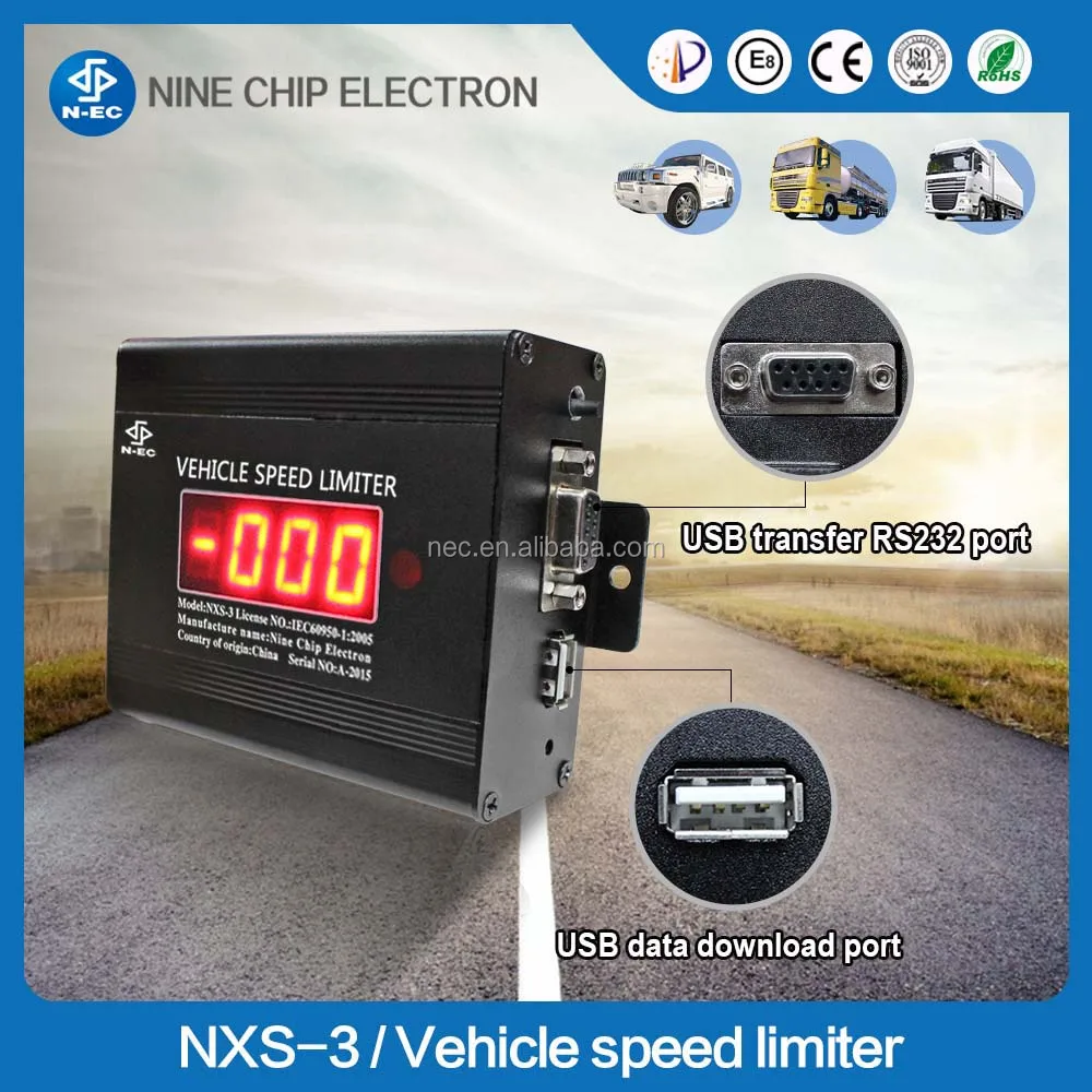 Safety vehicle speed control systems electronic speed limiter car alarm