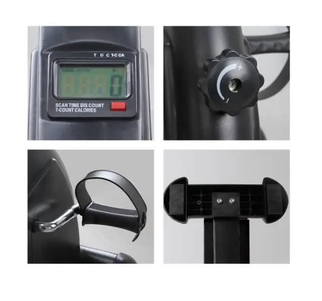 Magnetic Mini Exercise Bike Portable Medical Exercise Peddler Small Exercise Bike for Under Your Office Desk