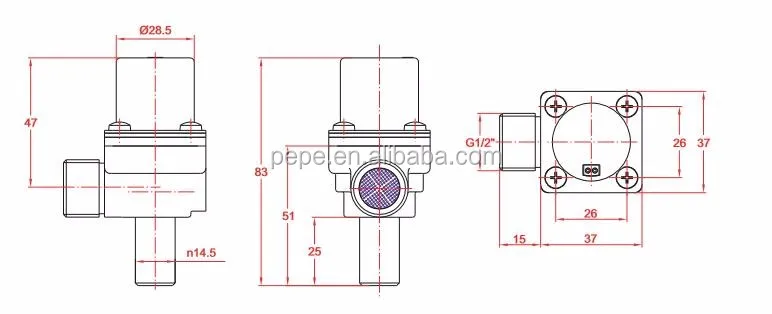 Plastic 6v DC pulse water latching solenoid valve