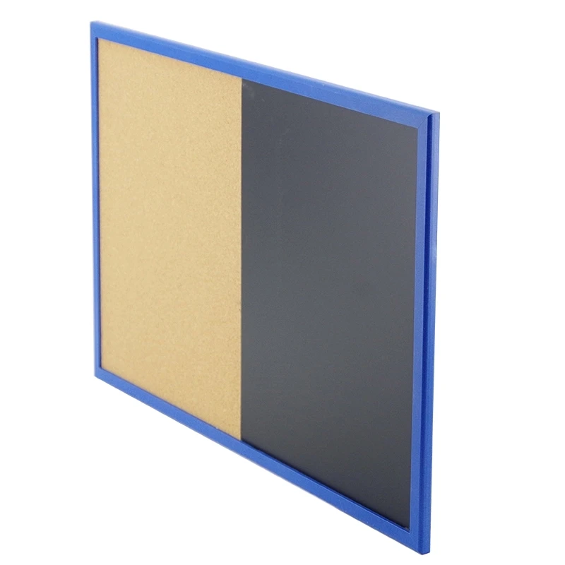 
 60*90cm Magnetic White Dry Erase Combine Cork Board In Wooden Frame  