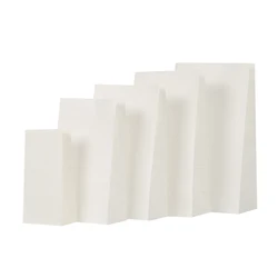 no handle food grade  white and brown kraft paper bag for food takeaway