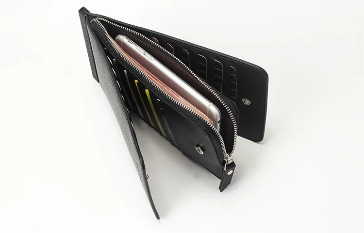 New design leisure long design multiple card holder slim wallets