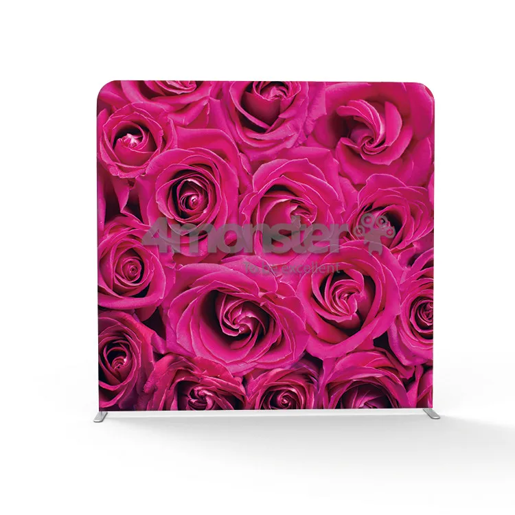 Bright color 3D cubic design 8ft backdrop foto