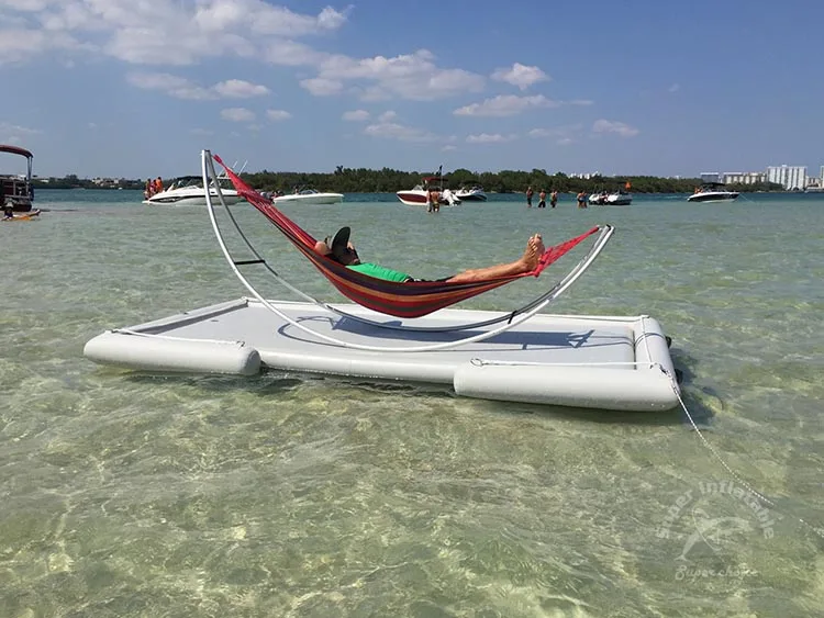 Float Fishing Dock Mattress Platform, Inflatable Floating Dock Boat Water Platform