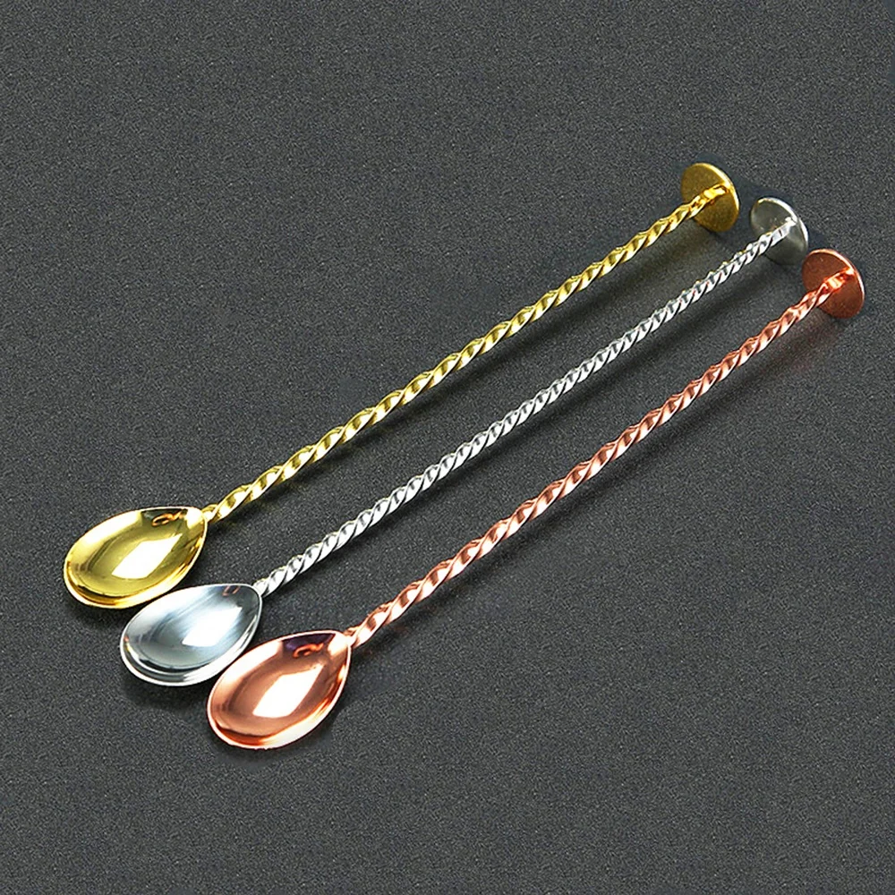 high quality stainless steel copper coating bar spoon