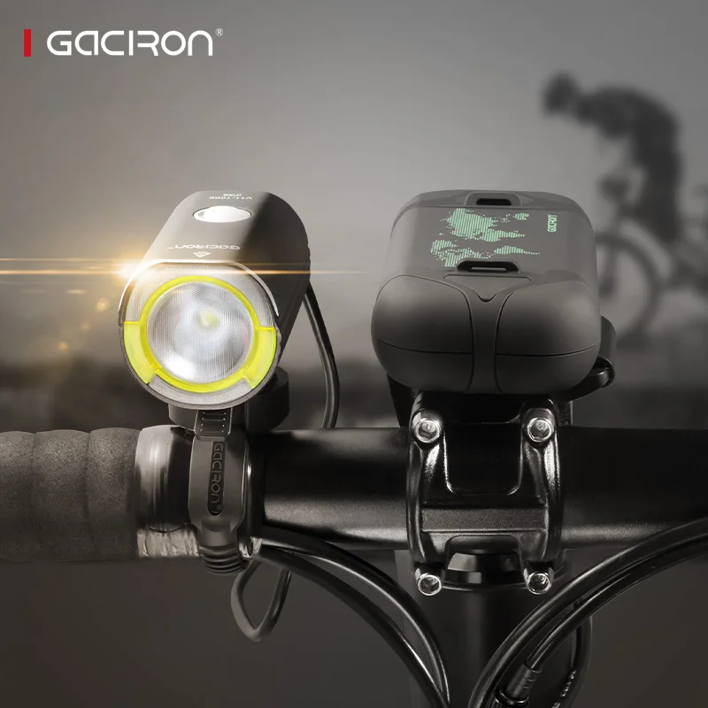 Gaciron High Quality Factory Price 6063 Aluminum Alloy V11 1000 Lumen Bright Battery Powered Led Front Bike Head Light