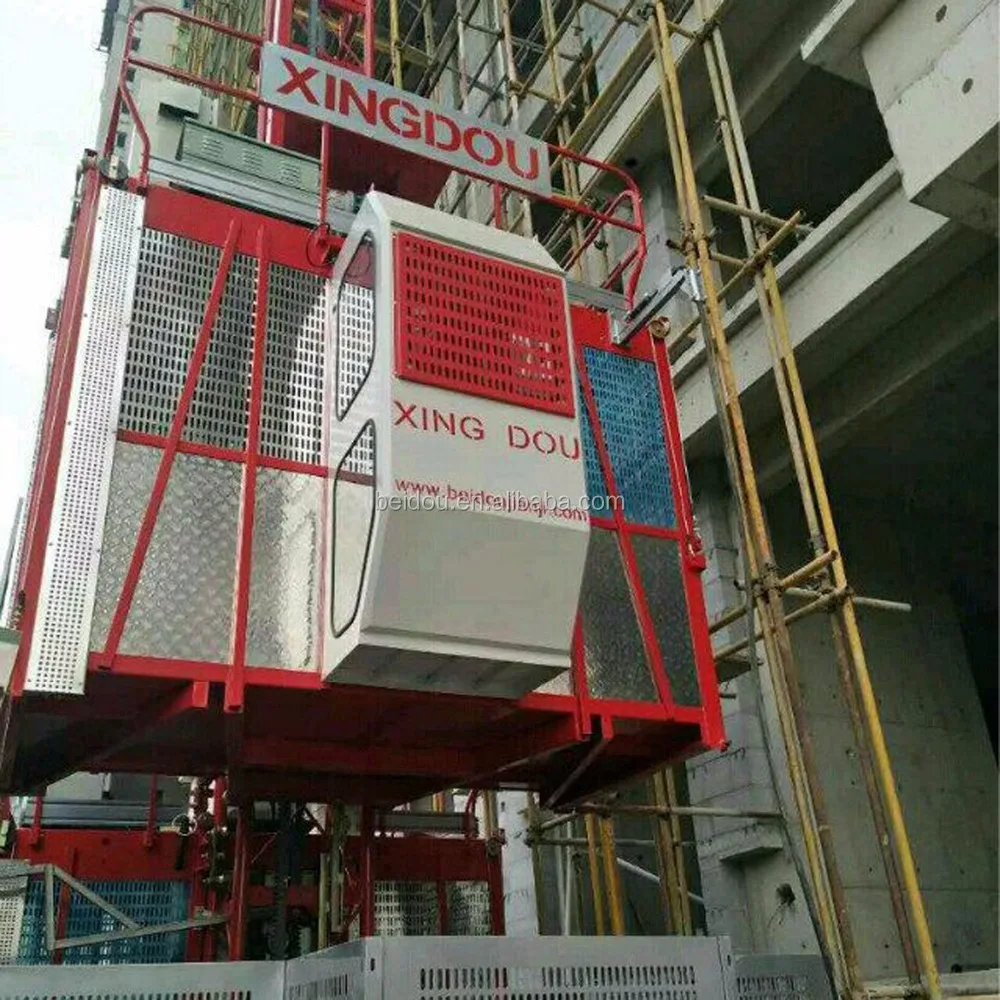 Cement and marble material platform lifts construction hoist